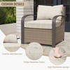 YARDSIGHT Modern PE Rattan Patio Chair  Plush Cushioned Outdoor Dining Seating with Curved Armrests Weather-Resistant Wicker for Patio & Garden - 4 of 4