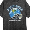 Foreigner 1978 World Tour Women's Black Heather Short Sleeve Sleep Shirt - 2 of 2