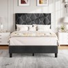 Garvee Upholstered Bed, Heavy-Duty Platform w/Wood Slats, No Box Spring/Noise-Free/Easy Assembly - 3 of 4