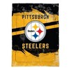 NFL Pittsburgh Steelers Slanted Stripe Twin Bed in a Bag Set - 4pc - 2 of 3