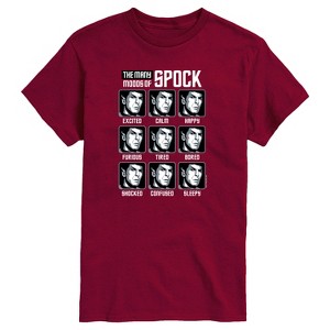 Men's - Star Trek - Spock Moods Short Sleeve Graphic T-Shirt - 1 of 4