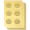Best Paper Greetings 96 Pack Award Stickers, Gold Certificate Seals & Excellence Stars for Graduation Certificates - 2 of 4