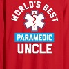 Men's - Instant Message - World's Best Paramedic Long Sleeve Graphic T-Shirt - 2 of 4