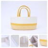 Unique Bargains Woven Handcrafted Odorless Cotton Rope Storage Basket 14.2 x 9.1 x 7.1 Inch 1 Pc - 3 of 4