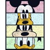 Girl's Mickey & Friends Distressed Group Cropped Portraits T-Shirt - 2 of 4