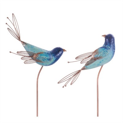 Iron Bird Garden Stake (Set of 2)