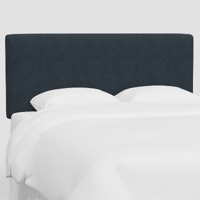 California King Olivia Headboard in Linen Navy - Threshold™: Pine Frame, Upholstered, Freestanding