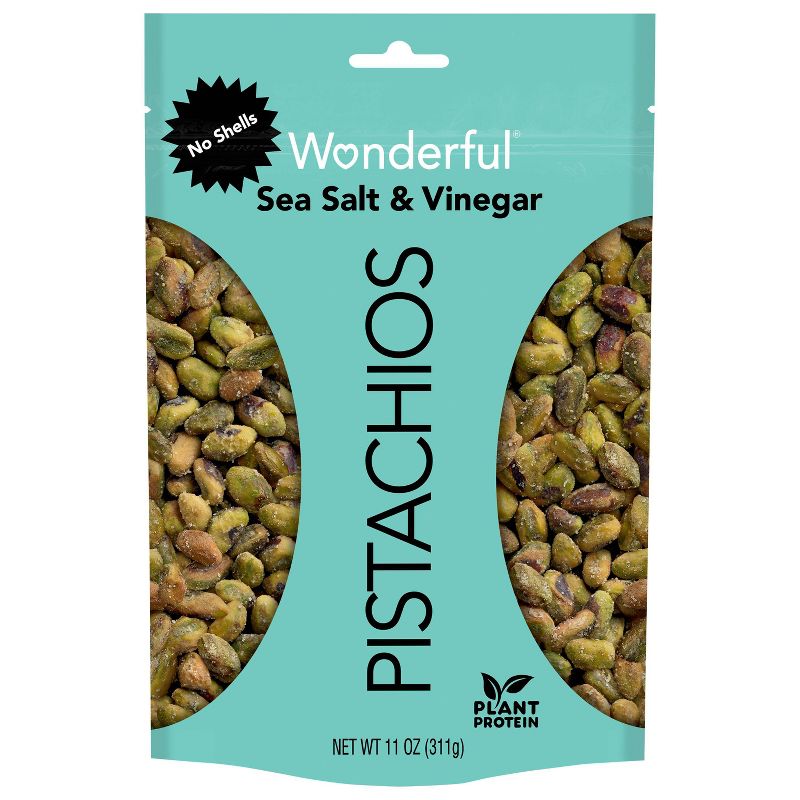 Wonderful Pistachios No Shells Sea Salt &#38; Vinegar - 11oz, 1 of 4