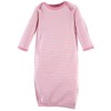 Touched by Nature Infant Girl Organic Cotton Gowns, Garden Floral, Preemie/Newborn - 4 of 4
