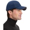 Collections Etc Men's Quitted Cap With Ear Flaps - 4 of 4