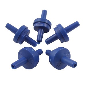 Unique Bargains Plastic Air Pump Outlet Check Valves for Fish Tank Blue 5 Pcs - 1 of 3