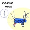Racxily folding wagon Collapsible Outdoor Utility Wagon, Heavy Duty Folding Garden Portable Hand Cart, Drink Holder, Adjustable Handles - 4 of 4