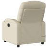 vidaXL Massage Recliner Chair Cream Faux leather, metal, plywood - 4 of 4