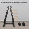 Dumbbell Rack Stand Only, 480LB Capacity, 5 Tier A-Frame Compact Dumbbells Holder,Portable Weight Storage Organizer for Home Gym Fitness Equipment - 3 of 4