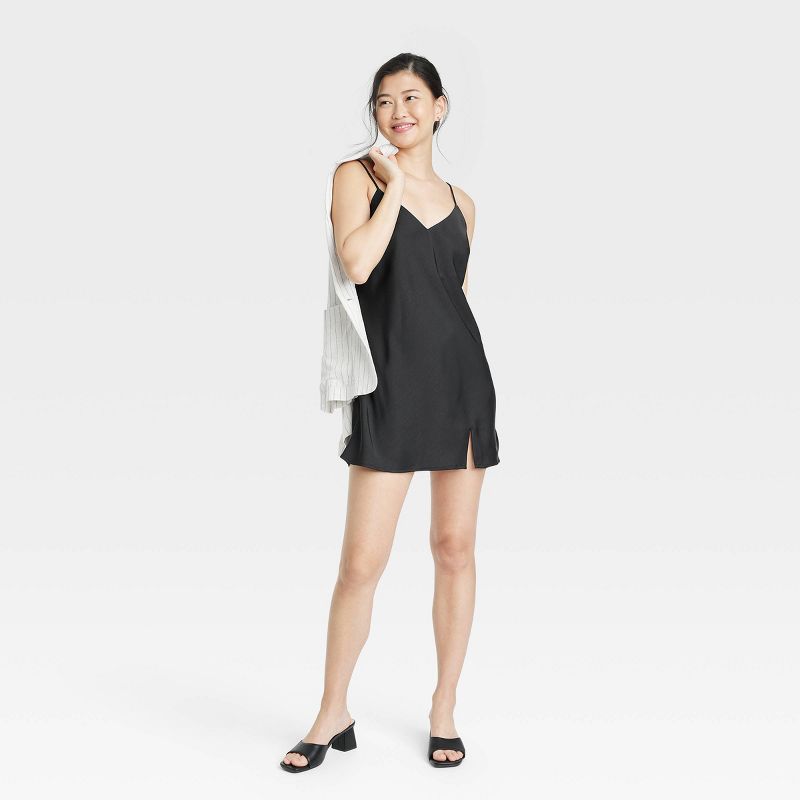 Women's V-Neck Mini Slip Dress - A New Day™, 4 of 11