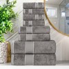 Cotton Heavyweight Ultra-Plush Luxury Towel Set by Blue Nile Mills - 2 of 4