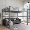 AZL1 Life Concept Beds Metal Loft Room-Saving Frame Sturdy and Secure Safety Guard Rails Durability for Kids Room, Gray, 77.56"*56.5"*61.81" - 4 of 4