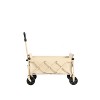Portable Folding Beach Wagon with Heavy Duty Wheels, Large Capacity Utility Cart for Camping, Grocery, Sports, Garden, Outdoor Use-The Pop Home - 2 of 4