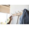 Yamazaki Home - Wall-Mounted Coat Rack - Steel + Wood - 4 of 4