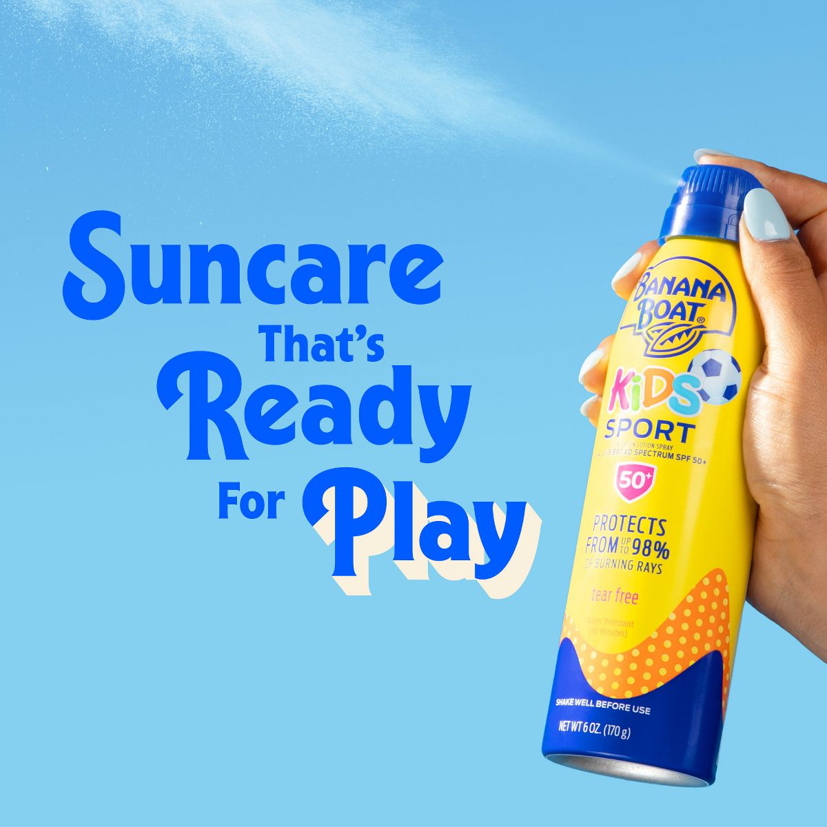Banana Boat Kids' Sport Sunscreen Spray - SPF 50+ - 9.5oz - thumbnail 4