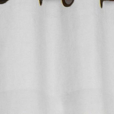 White Cotton Grommet Top Sill Length Valance
