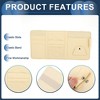 Unique Bargains Car Sun Visor OrganizerCar Sun Visor Organizer with Sunglasses Holder for Cards License Pen Organizer PU Leather Beige - 4 of 4