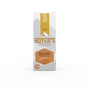 Boyer's Coffee Hazelnut Light Roast Ground Coffee - 12oz - 1 of 4