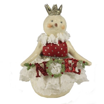 Christmas 7.5" Rose Noel Snow Lady Holly  -  Decorative Figurines