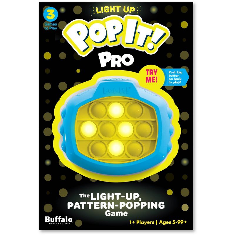 Buffalo Games Pop It! Pro Light-Up Fidget Toy, 1 of 11