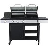 CAVINAS Propane Gas Grill Stainless Steel Propane Grill Foldable Side Table Smoker Grill for Outdoor Grilling - 2 of 4