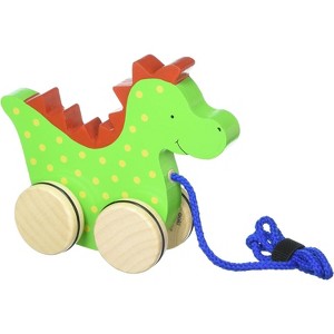 Goki America Pull-Along Animal Dragon Saro, Push and Pull Toys, Ages 1+ - 1 of 2