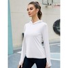 Women's Long Sleeve Sun Protection Hoodie Top - 3 of 4