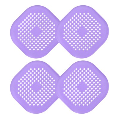 Unique Bargains Square Anti-Slip Bathroom with Suction Cups Drain Protector