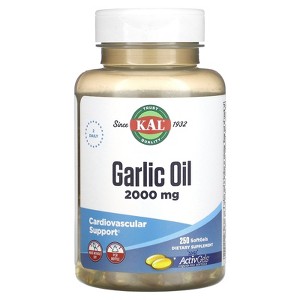 KAL Garlic Oil, 2,000 mg, 250 Softgels - 1 of 2