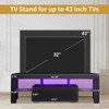 Entertainment Center TV Console Modern TV Stand For Maximum 43 Inch TV，Table Stand With Storage For Bedroom, Living Room - 2 of 4