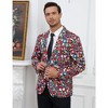Men's Casual Blazer Sport Coat Slim Fit One Button Suit Lightweight Sport Jacket - 3 of 4