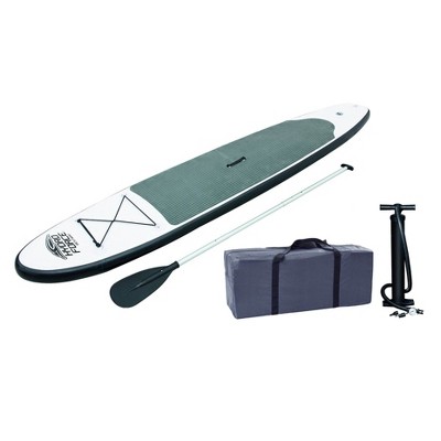 Bestway Inflatable Hydro-Force Wave Edge 10 Foot x 27 inches Stand Up Paddle Board with Non-Slip Deck, SUP Accessories, Inflation Pump and Travel Bag