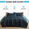 HLC.ME Logan - 3 Piece Quilt Set, Lightweight Bedspread Coverlet Set - 2 of 4
