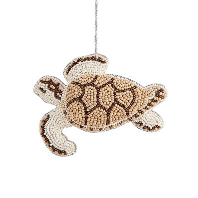 Gallerie II Bahamas Beaded Sea Turtle Christmas Xmas Ornament