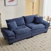 CAVINAS Loveseat Sofa with 2 Supportive Pillows, 23 Inch Corduroy Sofa, Comfy Upholstered Seat Sofa Couch for Bedroom, Living Room, Apartment - 2 of 4