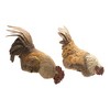 Hen and Rooster Shelf Sitter with Metal Accents (Set of 2) - 2 of 4
