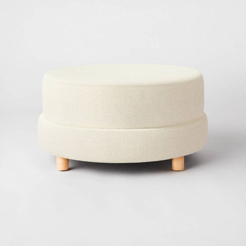 Wilmington Upholstered Round Ottoman - Threshold™ designed with Studio McGee, 4 of 13