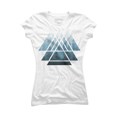 Junior's Design By Humans Misty Forest Sacred Geometry By Maryedenoa T-Shirt