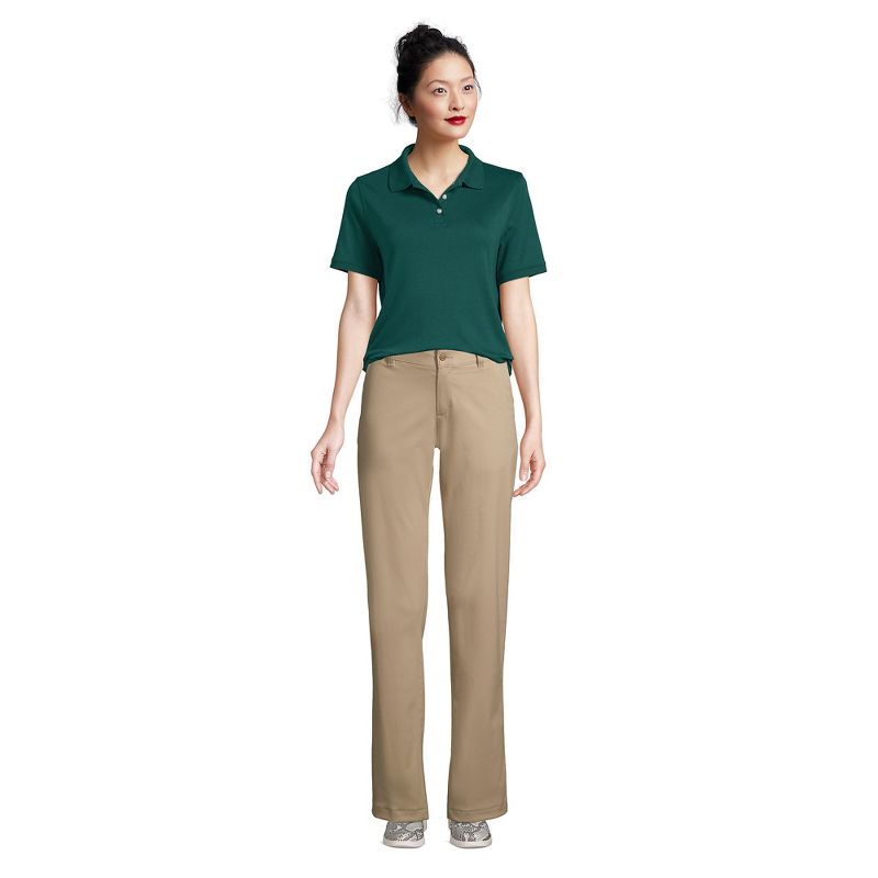 Lands' End School Uniform Women's Tall Short Sleeve Interlock Polo Shirt, 4 of 6