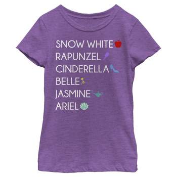 Girl's Disney Princess Items T-Shirt