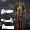 Costway 5.75ft Halloween Animatronics Decoration Talking Ghost Pumpkin with Glowing Ribs and Moving Head Sound & Touch Activated Standing Prop - 4 of 4
