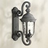 Minka Lavery Rustic Outdoor Wall Light Fixture Black 24 1/2" Clear Hammered Glass for Post Exterior Barn Deck Porch Yard Patio - 2 of 2