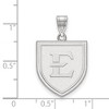 Black Bow Jewelry 10k White Gold East Tennessee State Buccaneers NCAA Large Pendant - 3 of 4