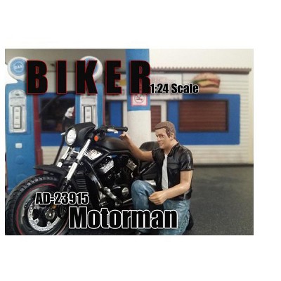 Biker Motorman Figure For 1:24 Scale Models by American Diorama