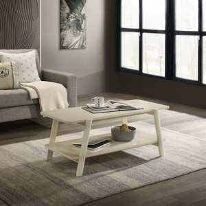 Roundhill Furniture Metz Mid-Century Modern Wood Shelf Coffee Table - 1 of 4